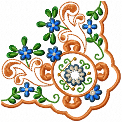 Flowers And Tree Embroidery Design 5 Flowers And Tree Embroidery Design 5